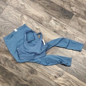 Fabletics Motion365+ Steel Blue Activewear Set